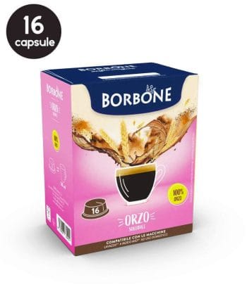 16 Capsule Borbone Orzo – Compatibile A Modo Mio