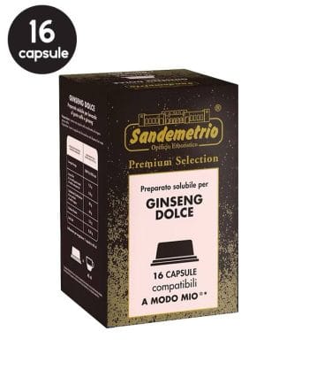 16 Capsule Sandemetrio Ginseng Dulce - Compatibile A Modo Mio 16 Capsule Sandemetrio Ginseng Dulce - Compatibile A Modo Mio