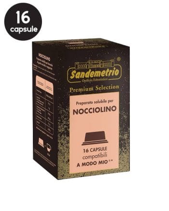 16 Capsule Sandemetrio Nocciolino - Compatibile A Modo Mio 16 Capsule Sandemetrio Nocciolino - Compatibile A Modo Mio