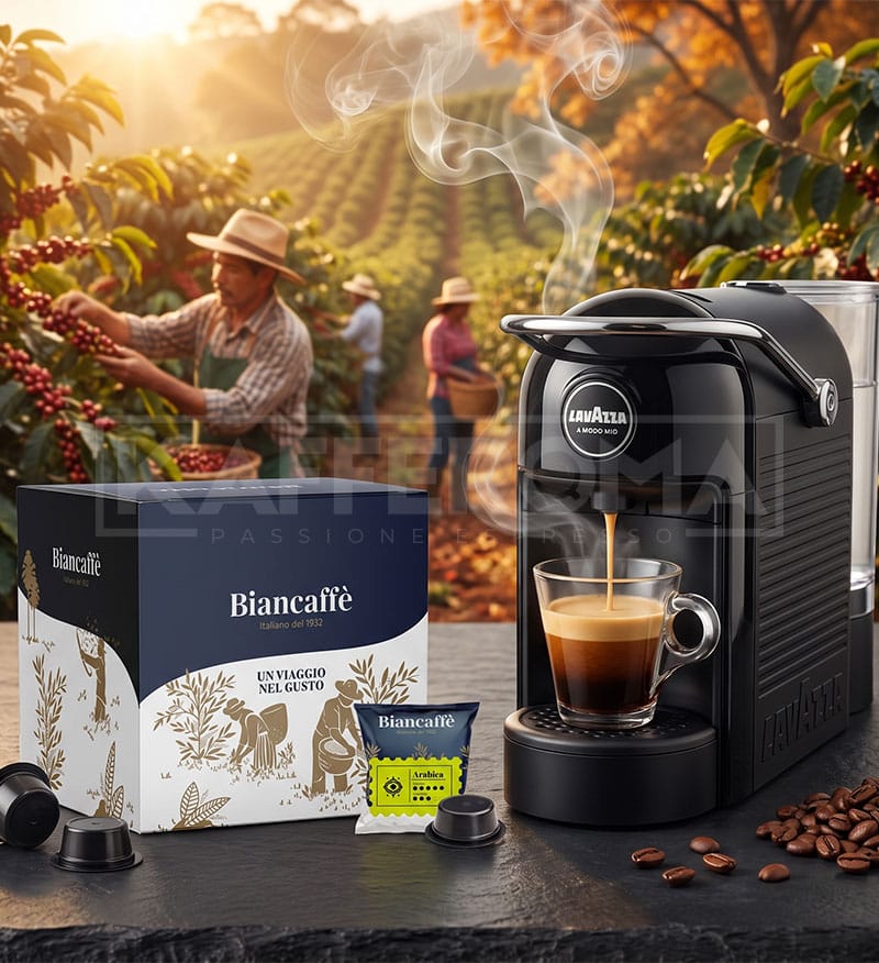 50 Capsule Biancaffe Arabica – Compatibile A Modo Mio 50 Capsule Biancaffe Arabica – Compatibile A Modo Mio