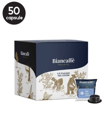 50 Capsule Biancaffe Dek – Compatibile A Modo Mio 50 Capsule Biancaffe Dek – Compatibile A Modo Mio