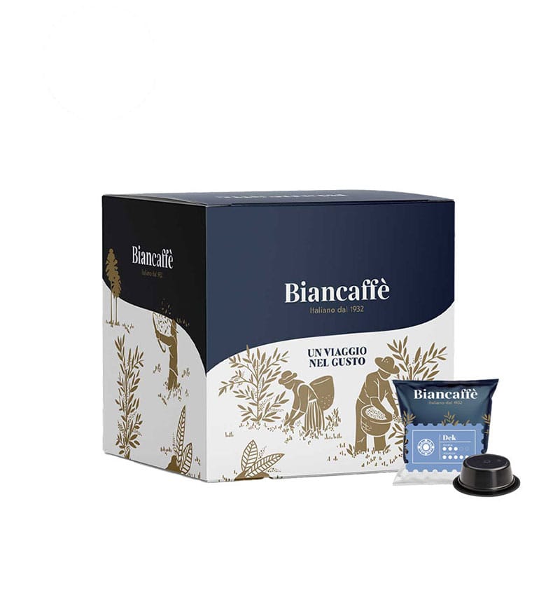 50 Capsule Biancaffe Dek – Compatibile A Modo Mio 50 Capsule Biancaffe Dek – Compatibile A Modo Mio