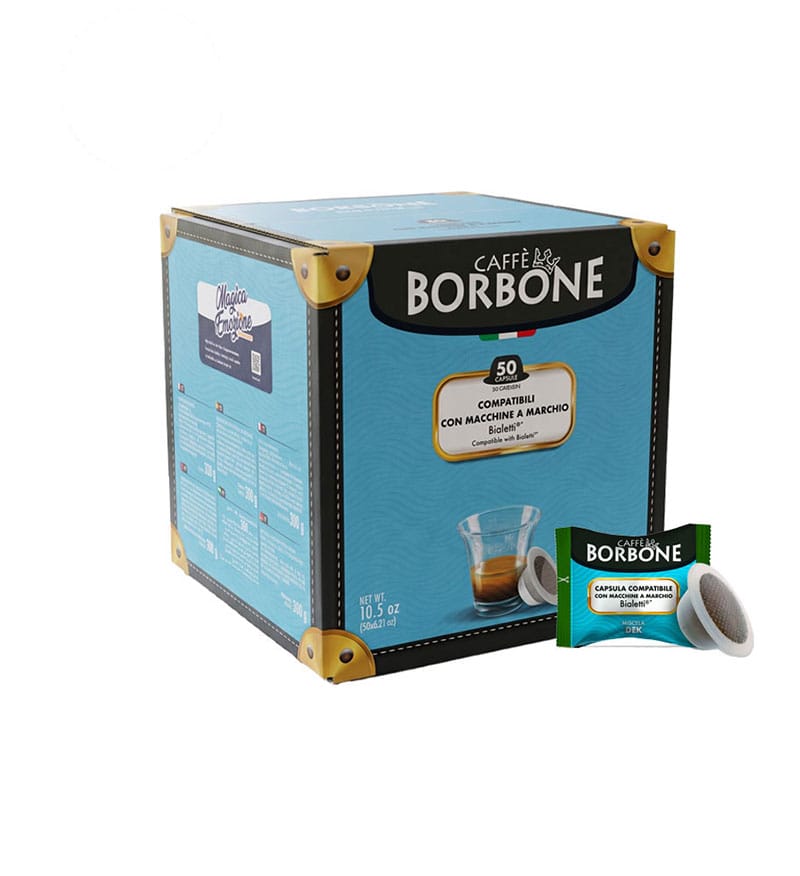 50 Capsule Borbone Espresso Miscela Dek – Compatibile Bialetti 50 Capsule Borbone Espresso Miscela Dek – Compatibile Bialetti