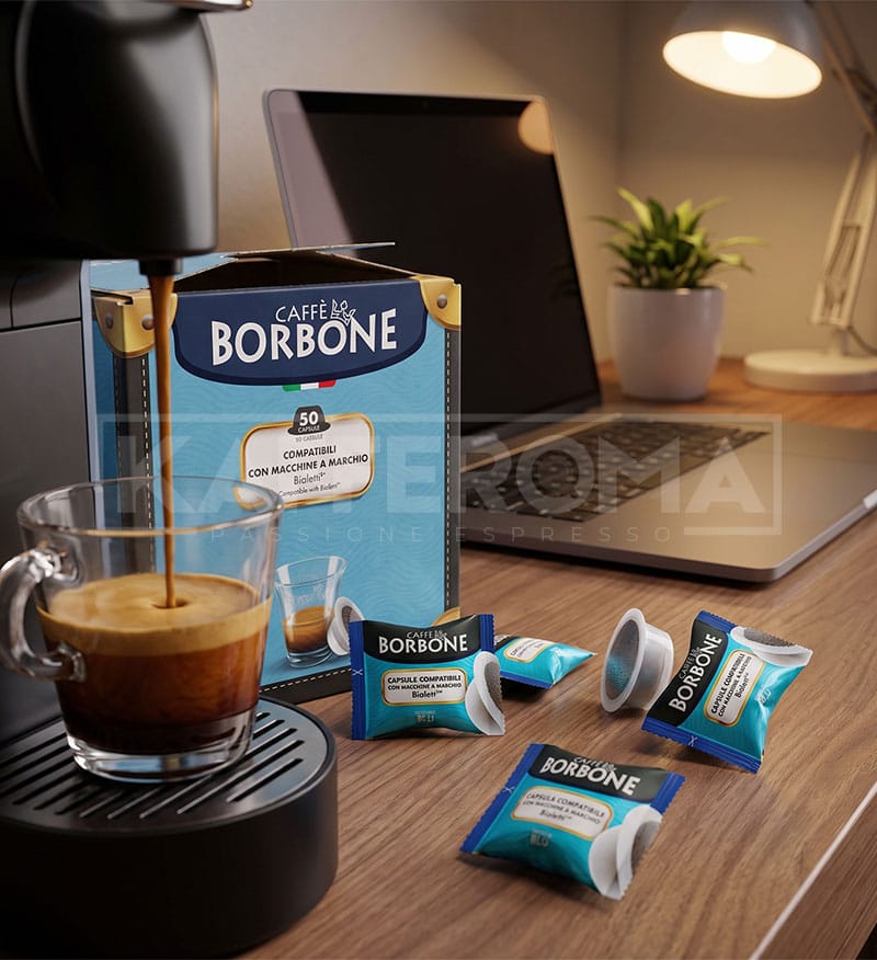 50 Capsule Borbone Espresso Miscela Blu – Compatibile Bialetti 50 Capsule Borbone Espresso Miscela Blu – Compatibile Bialetti