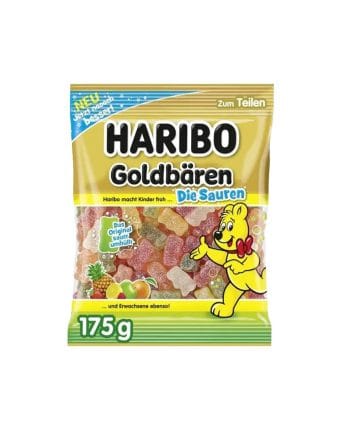 Bomboane Gumate Haribo Goldbaren Sauer 175gr. Bomboane Gumate Haribo Goldbaren Sauer 175gr.