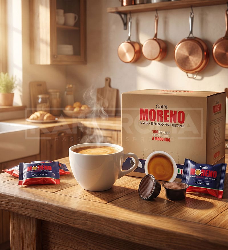 100 Capsule Caffe Moreno Aroma Top – Compatibile A Modo Mio 100 Capsule Caffe Moreno Aroma Top – Compatibile A Modo Mio