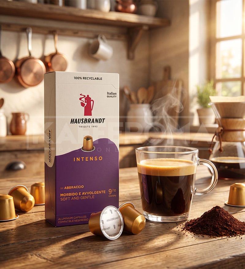 10 Capsule Aluminiu Hausbrandt Intenso - Compatibile Nespresso 10 Capsule Aluminiu Hausbrandt Intenso - Compatibile Nespresso