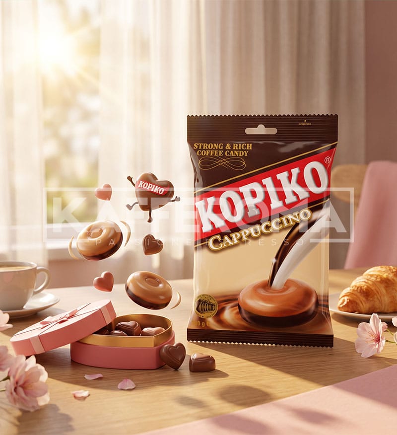 Bomboane Kopiko Cappuccino 100gr. Bomboane Kopiko Cappuccino 100gr.