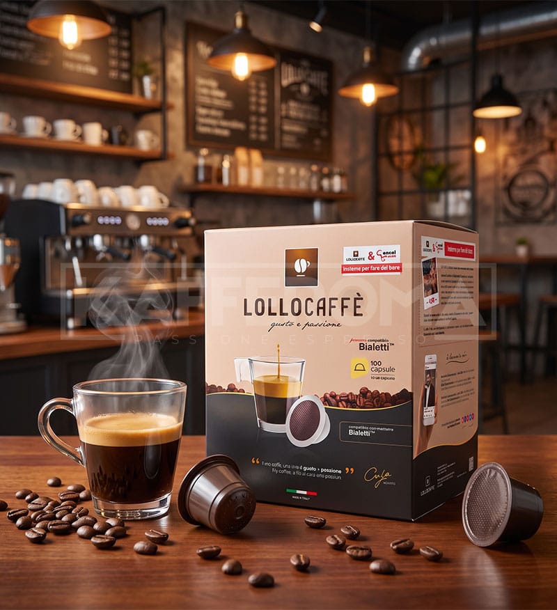 100 Capsule Lollo Caffe Espresso Argento – Compatibile Bialetti Mokespresso 100 Capsule Lollo Caffe Espresso Argento – Compatibile Bialetti Mokespresso