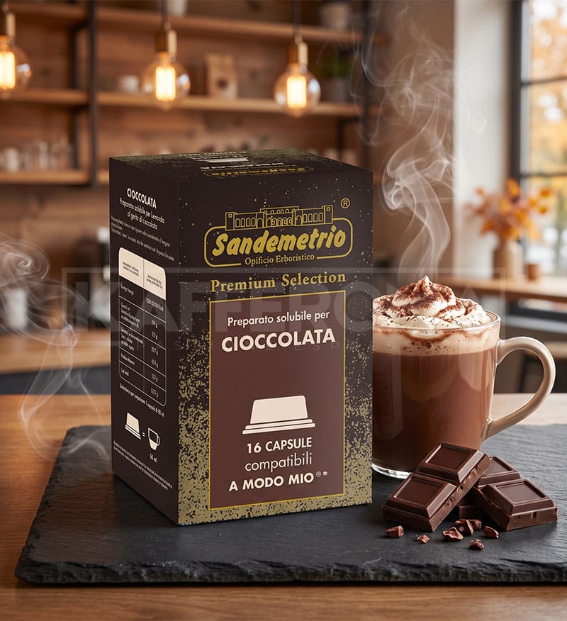 16 Capsule Sandemetrio Cioccolata - Compatibile A Modo Mio 16 Capsule Sandemetrio Cioccolata - Compatibile A Modo Mio