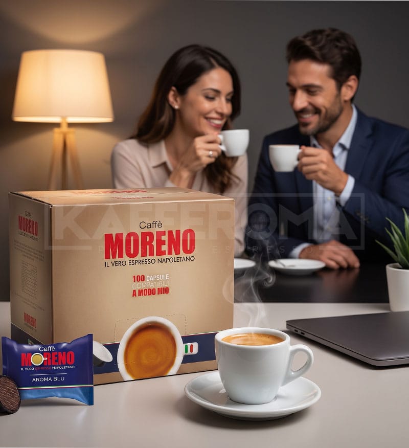 100 Capsule Caffe Moreno Aroma Blu – Compatibile A Modo Mio 100 Capsule Caffe Moreno Aroma Blu – Compatibile A Modo Mio