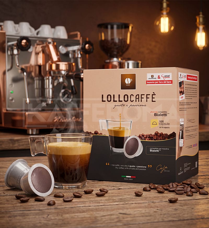 100 Capsule Lollo Caffe Espresso Argento – Compatibile Bialetti Mokespresso 100 Capsule Lollo Caffe Espresso Argento – Compatibile Bialetti Mokespresso