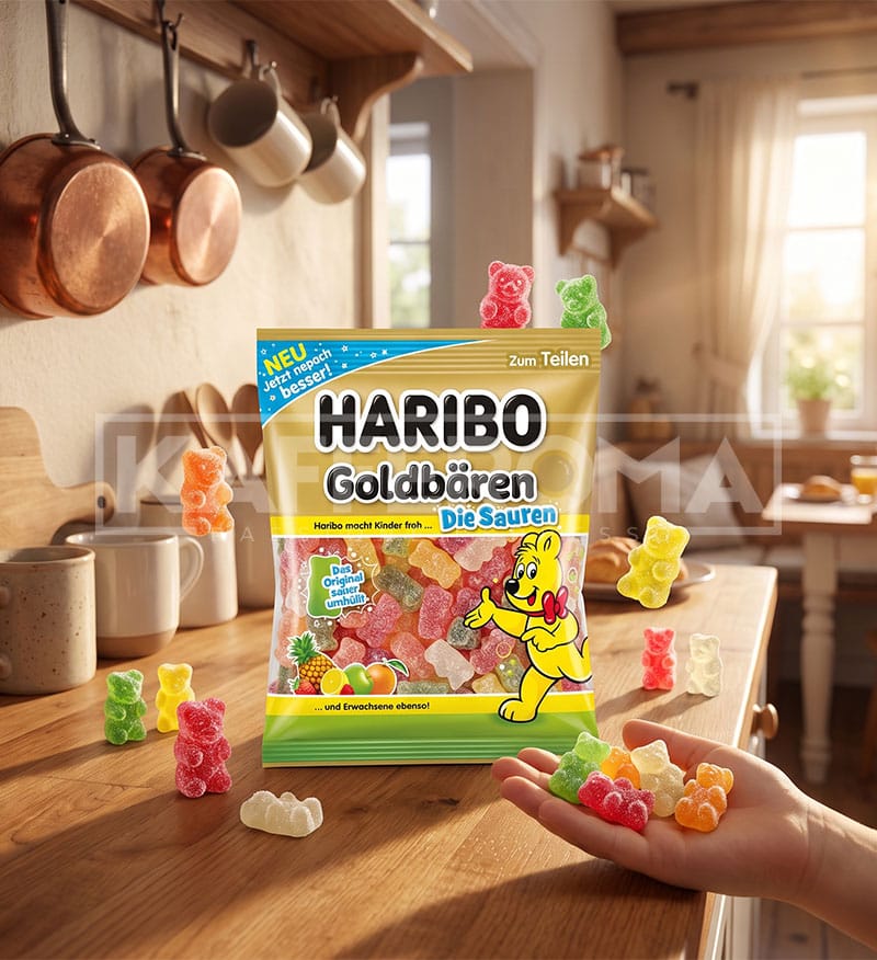 Bomboane Gumate Haribo Goldbaren Sauer 175gr. Bomboane Gumate Haribo Goldbaren Sauer 175gr.