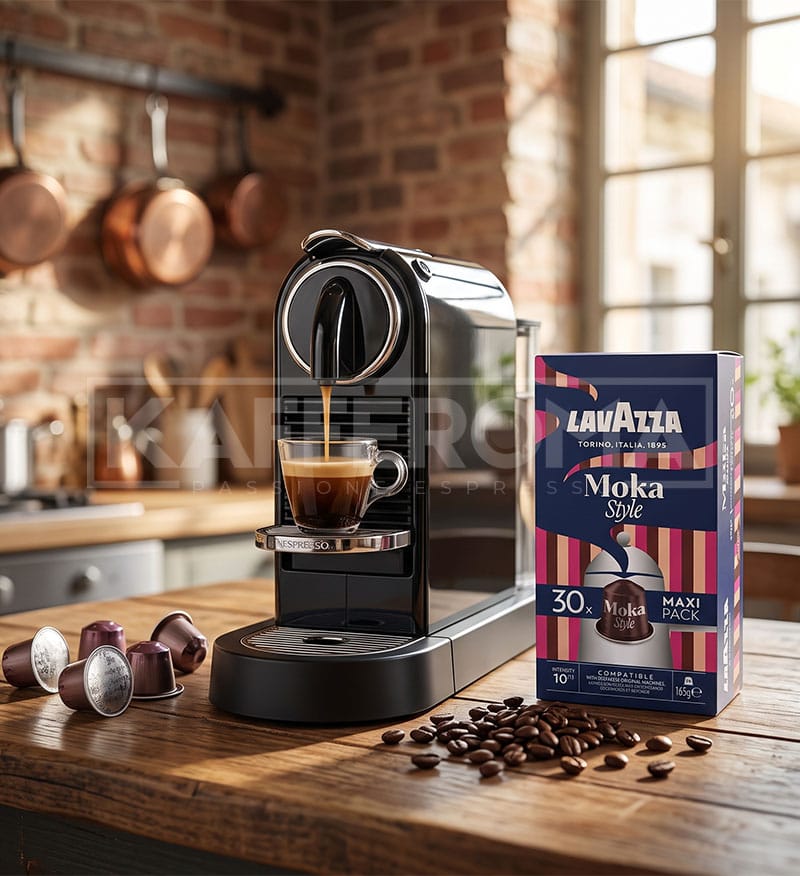 30 Capsule Aluminiu Lavazza Moka Style – Compatibile Nespresso 30 Capsule Aluminiu Lavazza Moka Style – Compatibile Nespresso
