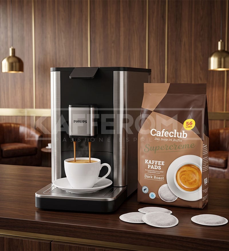 56 Paduri CafeClub Supercreme Dark Roast – Compatibile Senseo 56 Paduri CafeClub Supercreme Dark Roast – Compatibile Senseo