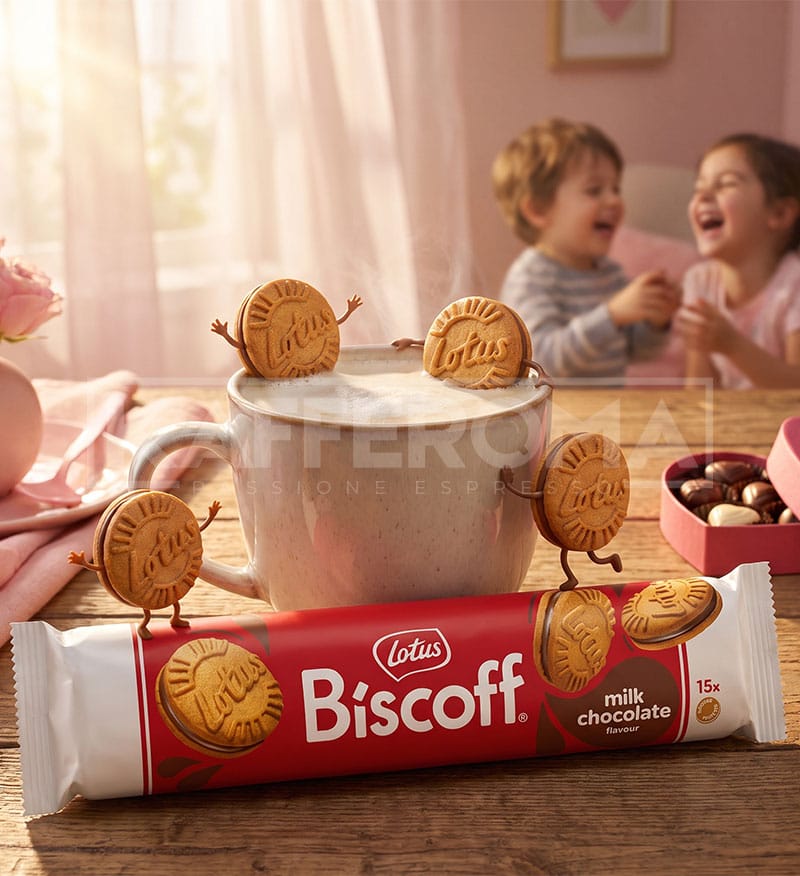 Biscuiti Biscoff cu Crema de Lapte si Chocolata 150gr. Biscuiti Biscoff cu Crema de Lapte si Chocolata 150gr.