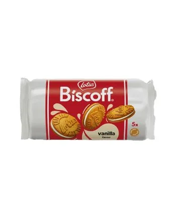 Biscuiti Biscoff cu Crema de Vanilie 50gr. Biscuiti Biscoff cu Crema de Vanilie 50gr.