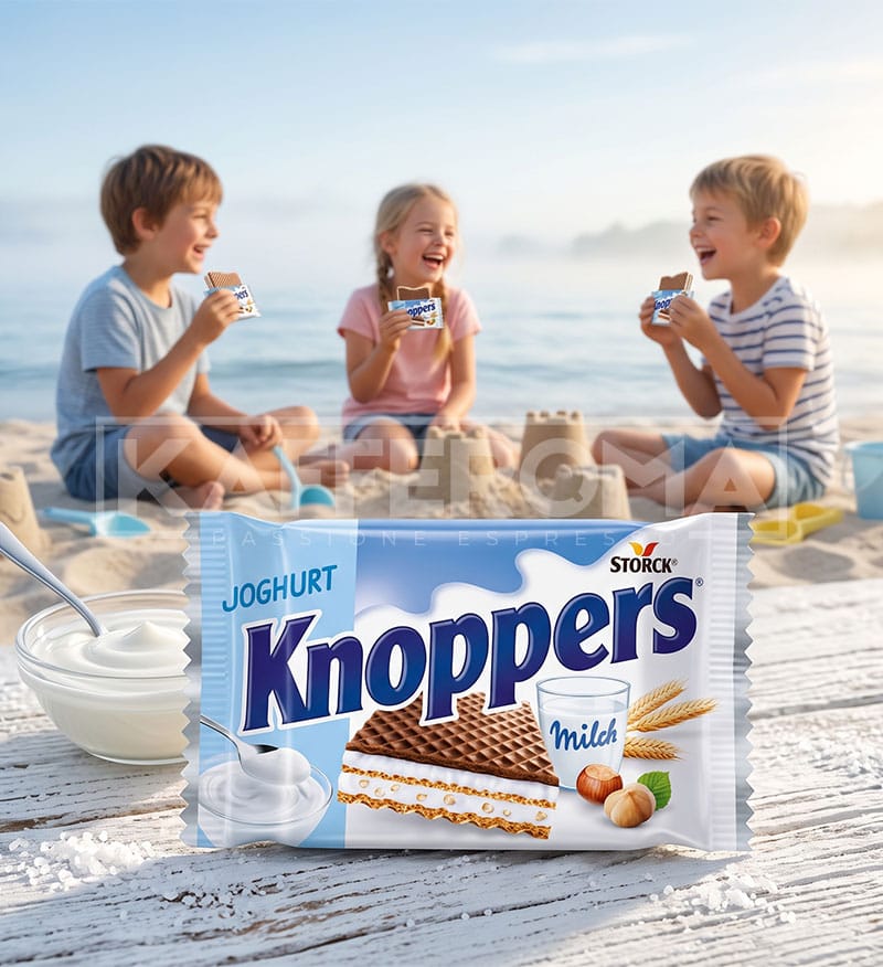 Napolitană Storck Knoppers Joghurt cu Cremă de Iaurt și Alune - 24 buc. Napolitană Storck Knoppers Joghurt cu Cremă de Iaurt și Alune - 24 buc.