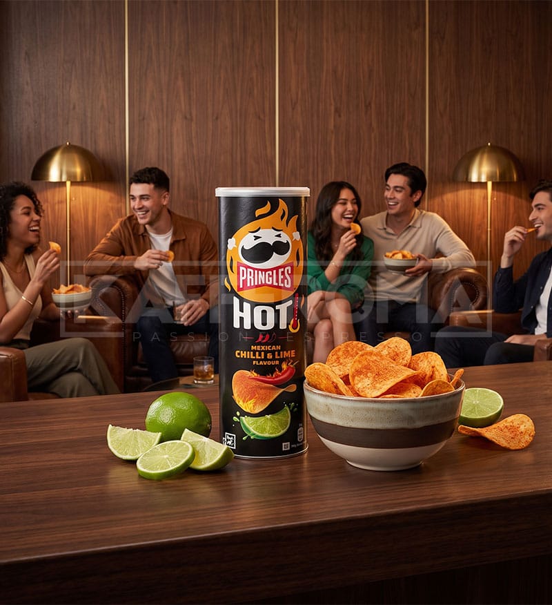 Pringles Chips Hot Mexican Chilli & Lime Flavour 160gr. Pringles Chips Hot Mexican Chilli & Lime Flavour 160gr.
