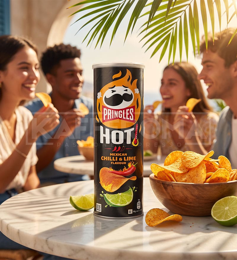 Pringles Chips Hot Mexican Chilli & Lime Flavour 160gr. Pringles Chips Hot Mexican Chilli & Lime Flavour 160gr.