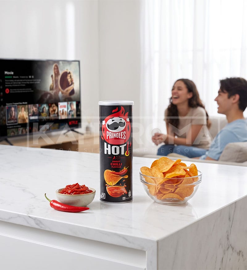 Pringles Chips Hot Sweet Chilli Flavour 160gr. Pringles Chips Hot Sweet Chilli Flavour 160gr.