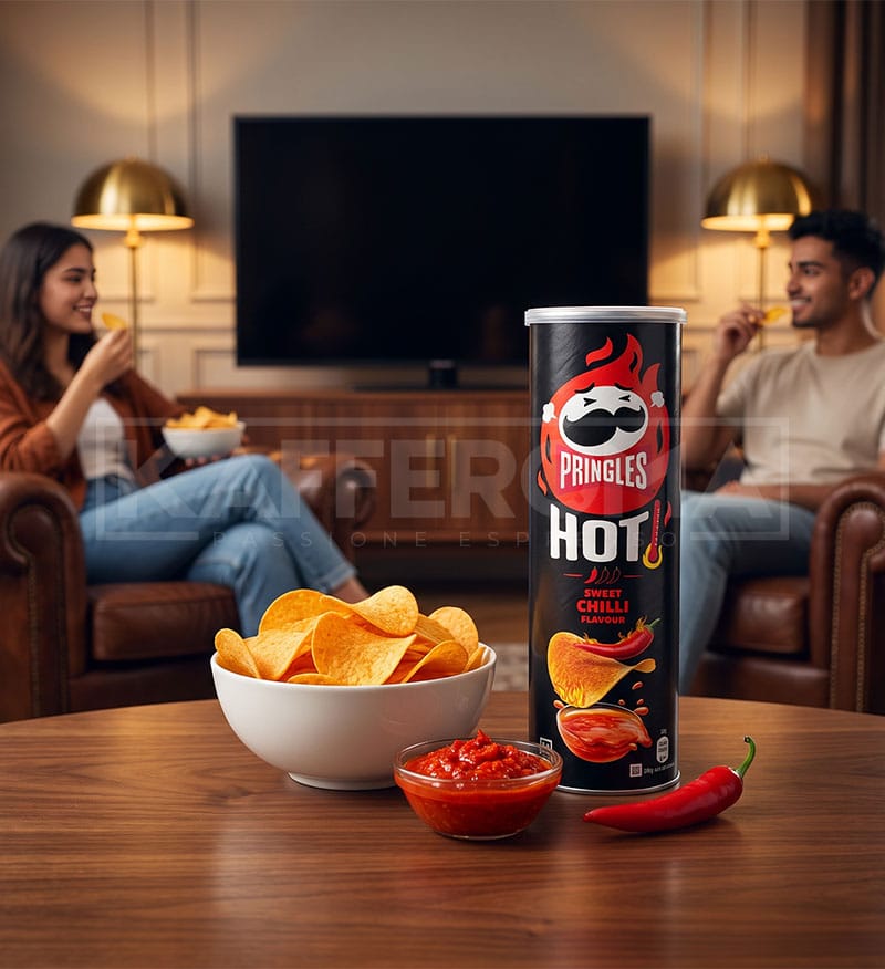 Pringles Chips Hot Sweet Chilli Flavour 160gr. Pringles Chips Hot Sweet Chilli Flavour 160gr.
