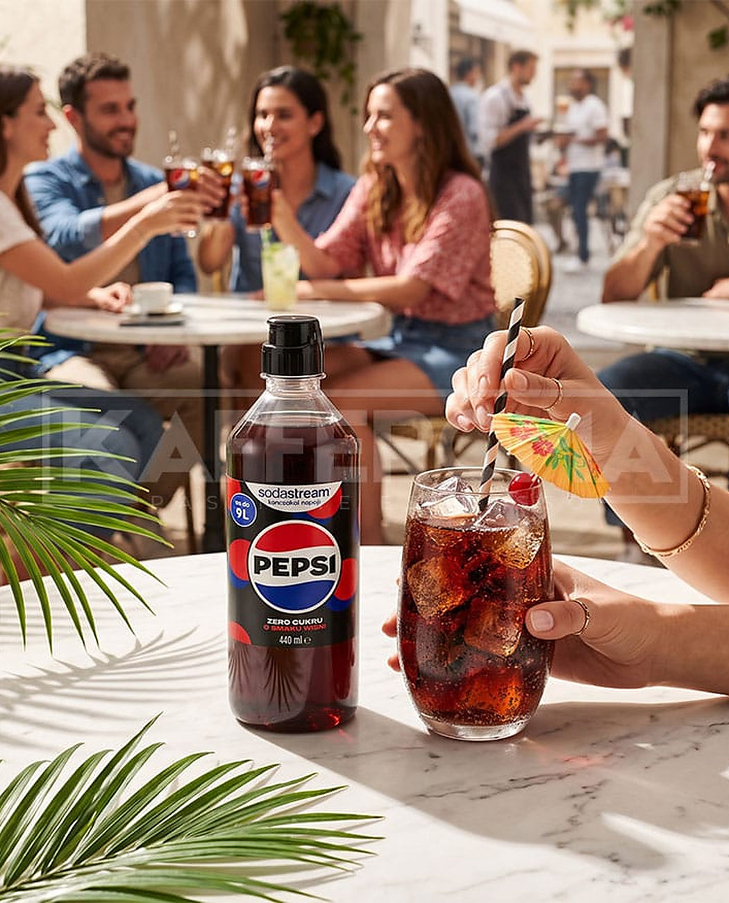 SodaStream Pepsi Cherry Zero - Sirop Concentrat 440ml SodaStream Pepsi Cherry Zero - Sirop Concentrat 440ml, imaginea 2 – Kafferoma