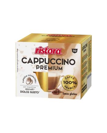 10 Capsule Ristora Cappuccino Premium – Compatibile Dolce Gusto 10 Capsule Ristora Cappuccino Premium – Compatibile Dolce Gusto – Kafferoma