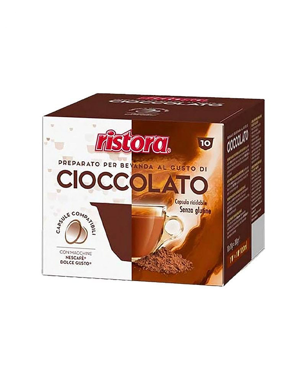 10 Capsule Ristora Cioccolato – Compatibile Dolce Gusto 10 Capsule Ristora Cioccolato – Compatibile Dolce Gusto – Kafferoma