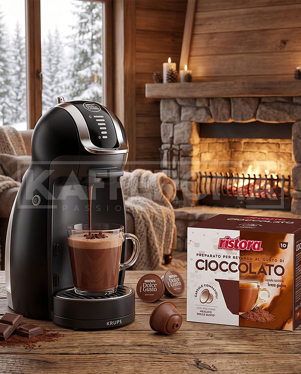 10 Capsule Ristora Cioccolato – Compatibile Dolce Gusto 10 Capsule Ristora Cioccolato – Compatibile Dolce Gusto, imaginea 2 – Kafferoma