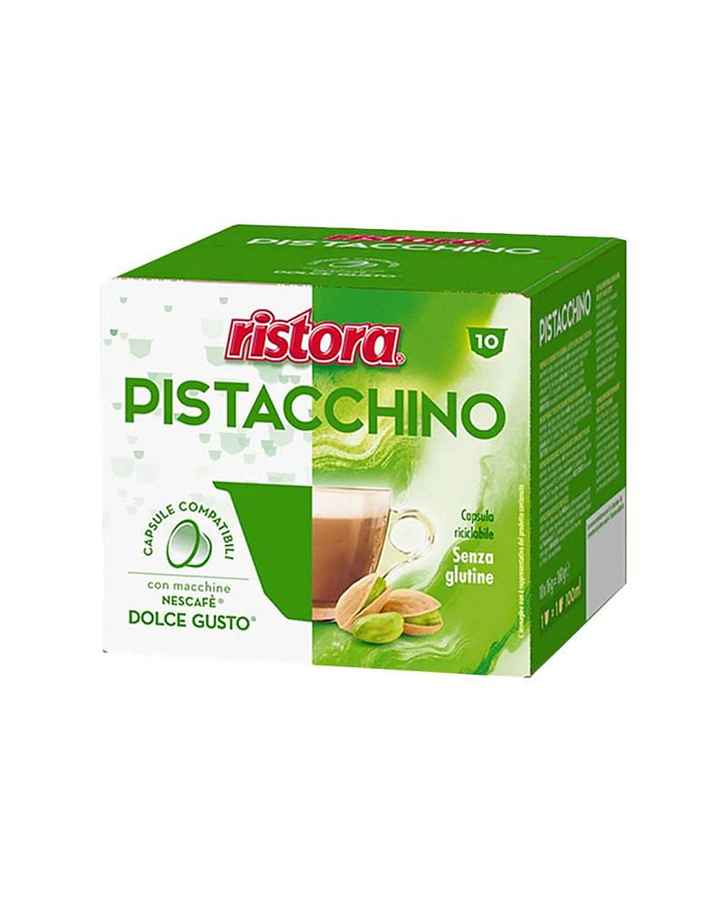 10 Capsule Ristora Pistacchino – Compatibile Dolce Gusto 10 Capsule Ristora Pistacchino – Compatibile Dolce Gusto – Kafferoma