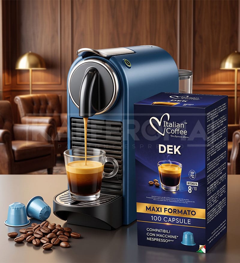 100 Capsule Italian Coffee Dek - Compatibile Nespresso 100 Capsule Italian Coffee Dek - Compatibile Nespresso