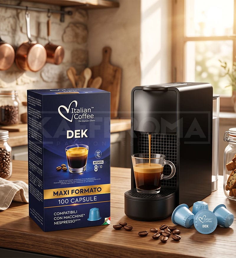 100 Capsule Italian Coffee Dek - Compatibile Nespresso 100 Capsule Italian Coffee Dek - Compatibile Nespresso