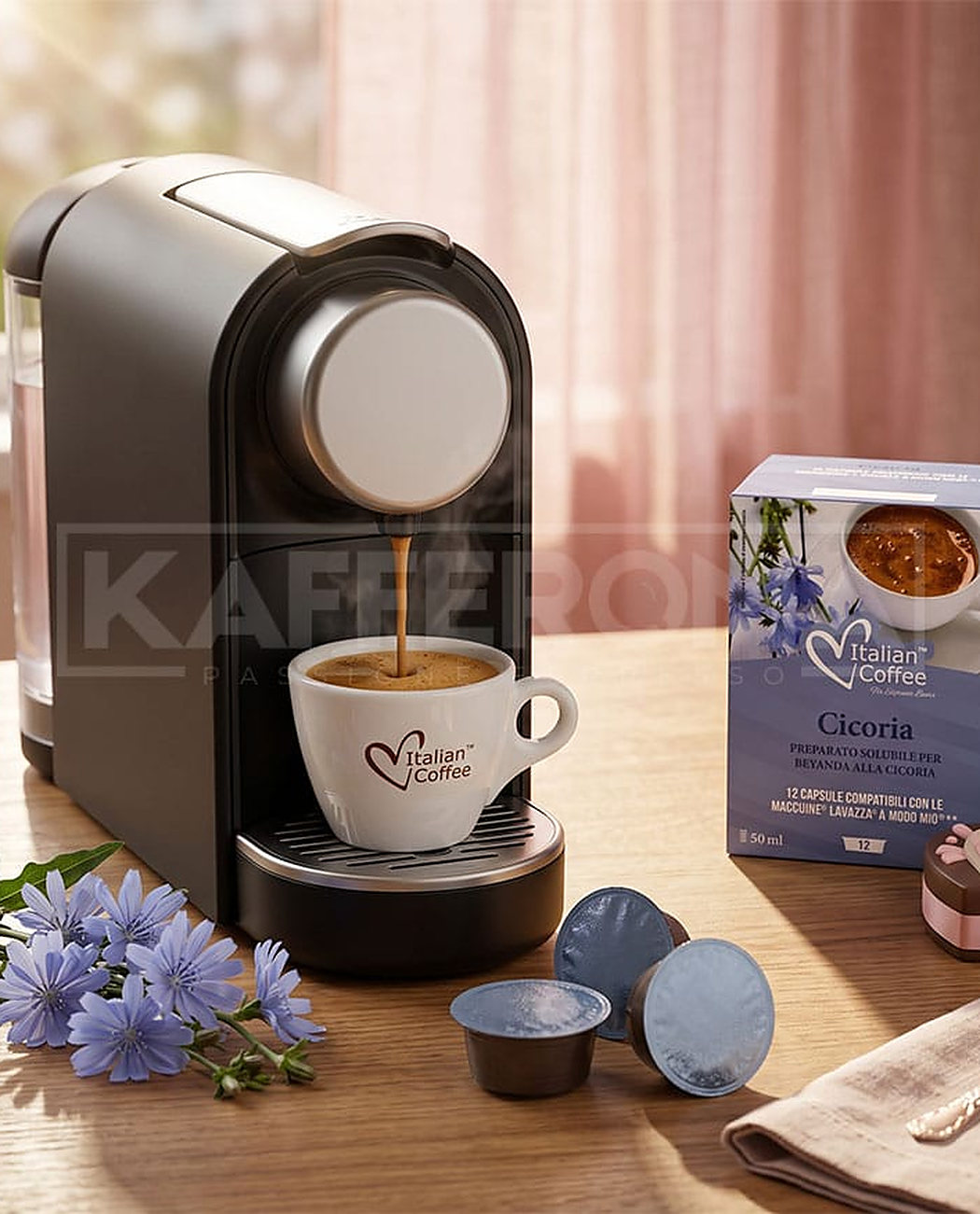 12 Capsule Italian Coffee Cicoria – Compatibile A Modo Mio 12 Capsule Italian Coffee Cicoria – Compatibile A Modo Mio, imaginea 3 – Kafferoma