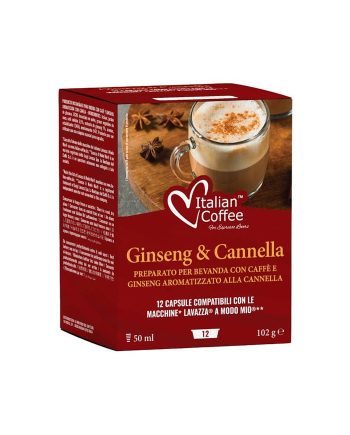 12 Capsule Italian Coffee Ginseng si Scortisoara – Compatibile A Modo Mio 12 Capsule Italian Coffee Ginseng si Scortisoara – Compatibile A Modo Mio – Kafferoma