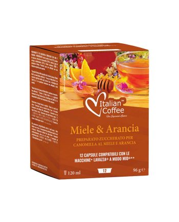 12 Capsule Italian Coffee Miere de Musetel si Portocala – Compatibile A Modo Mio 12 Capsule Italian Coffee Miere de Musetel si Portocala – Compatibile A Modo Mio – Kafferoma