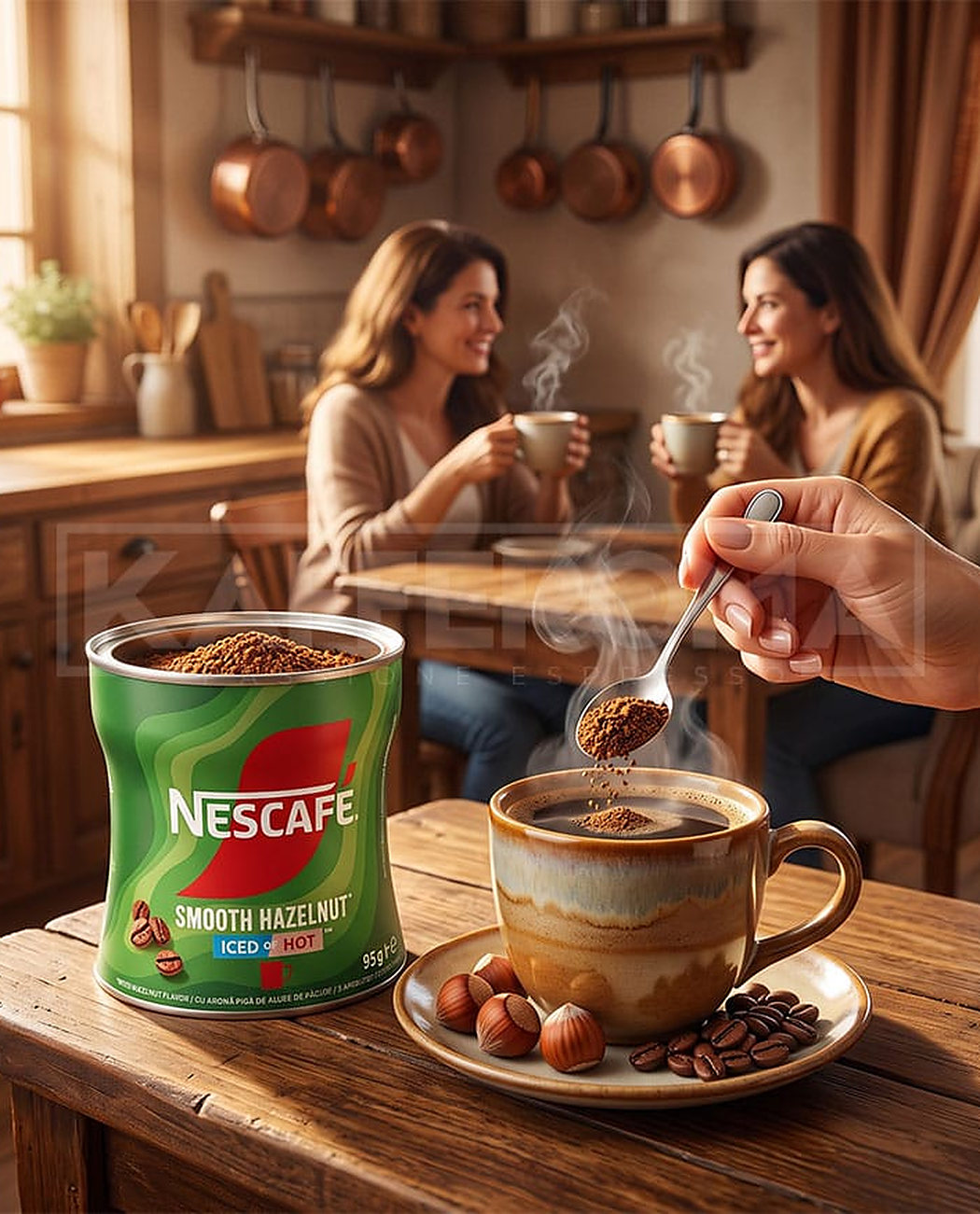 Cafea Instant Nescafe Smooth Hazelnut 95gr. Cafea Instant Nescafe Smooth Hazelnut 95gr., imaginea 3 – Kafferoma