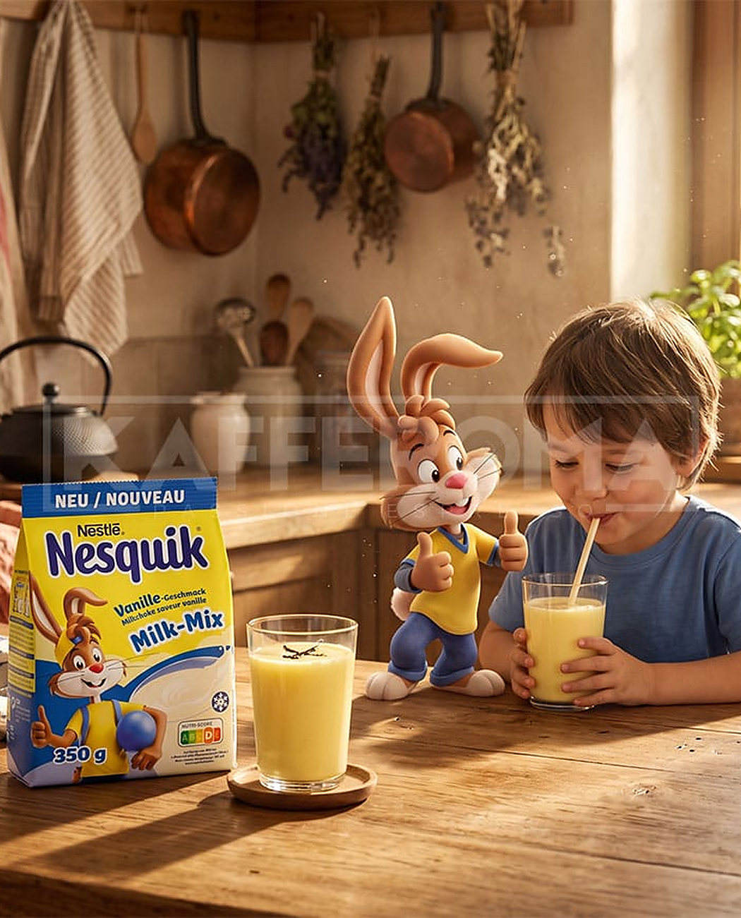 Nestle Nesquik Milk Mix Vanilla 350gr. Nestle Nesquik Milk Mix Vanilla 350gr., imaginea 3 – Kafferoma