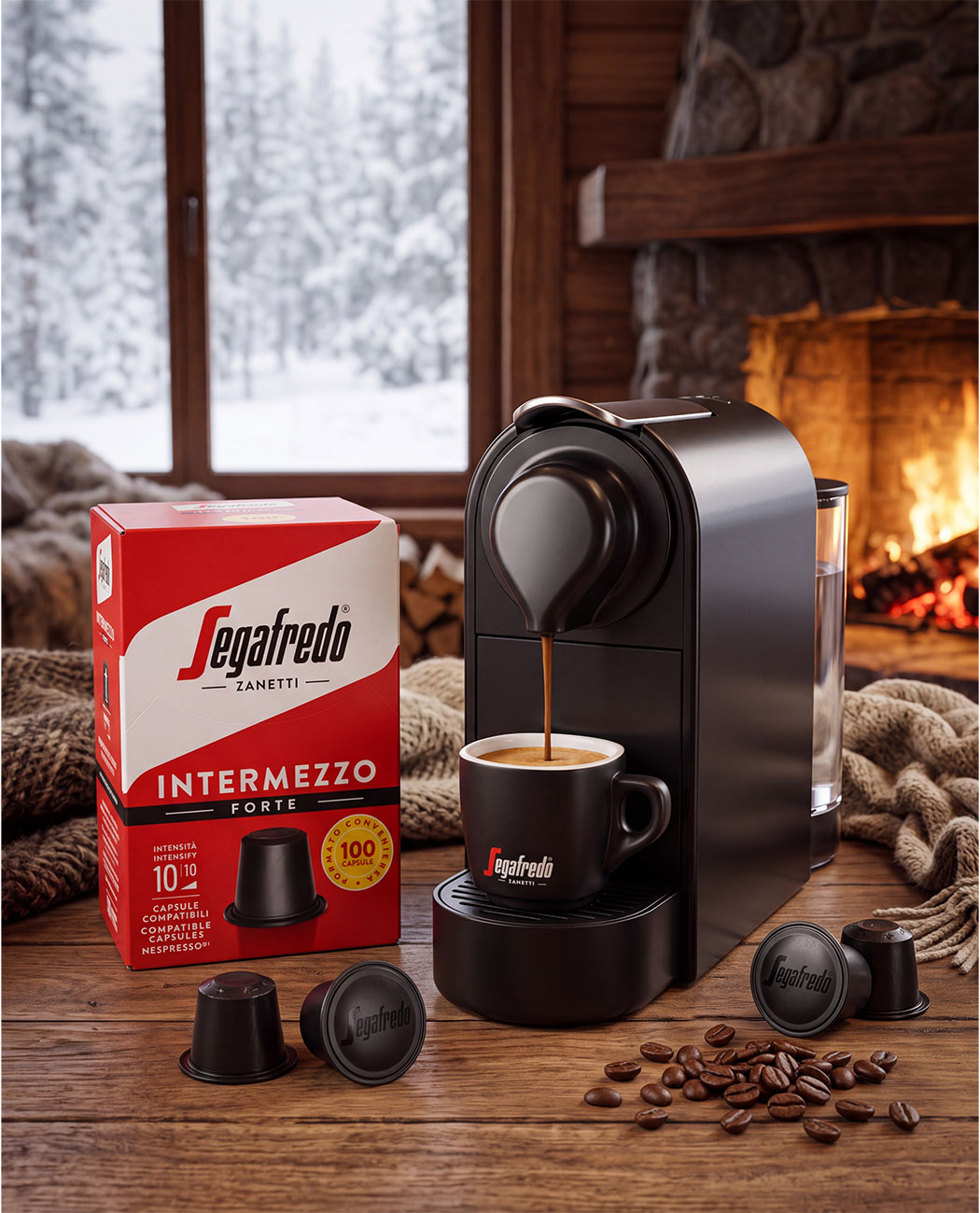 100 Capsule Segafredo Intermezzo Forte - Compatibile Nespresso 100 Capsule Segafredo Intermezzo Forte - Compatibile Nespresso, imaginea 4 – Kafferoma