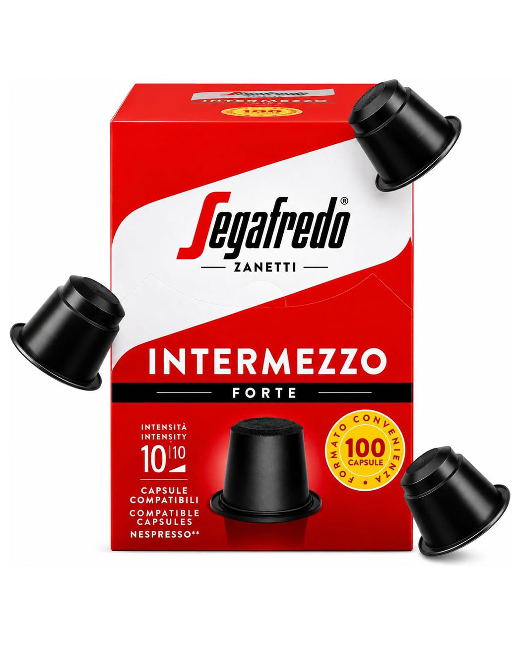 100 Capsule Segafredo Intermezzo Forte - Compatibile Nespresso 100 Capsule Segafredo Intermezzo Forte - Compatibile Nespresso, imaginea 3 – Kafferoma