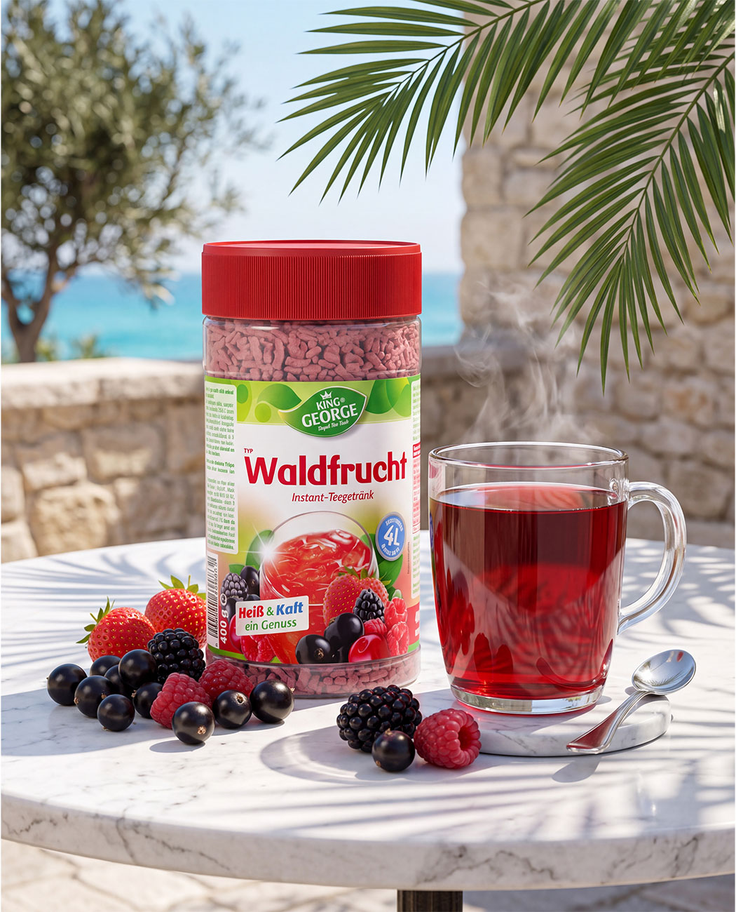 Ceai Instant Granulat King George Forrest Fruits 400gr. Ceai Instant Granulat King George Forrest Fruits 400gr., imaginea 4 – Kafferoma