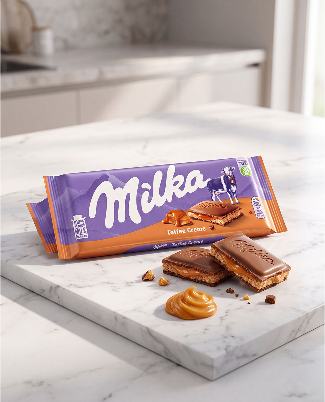 Ciocolată cu cremă caramel, 100 gr. Ciocolată cu cremă caramel, 100 gr., imaginea 4 – Kafferoma