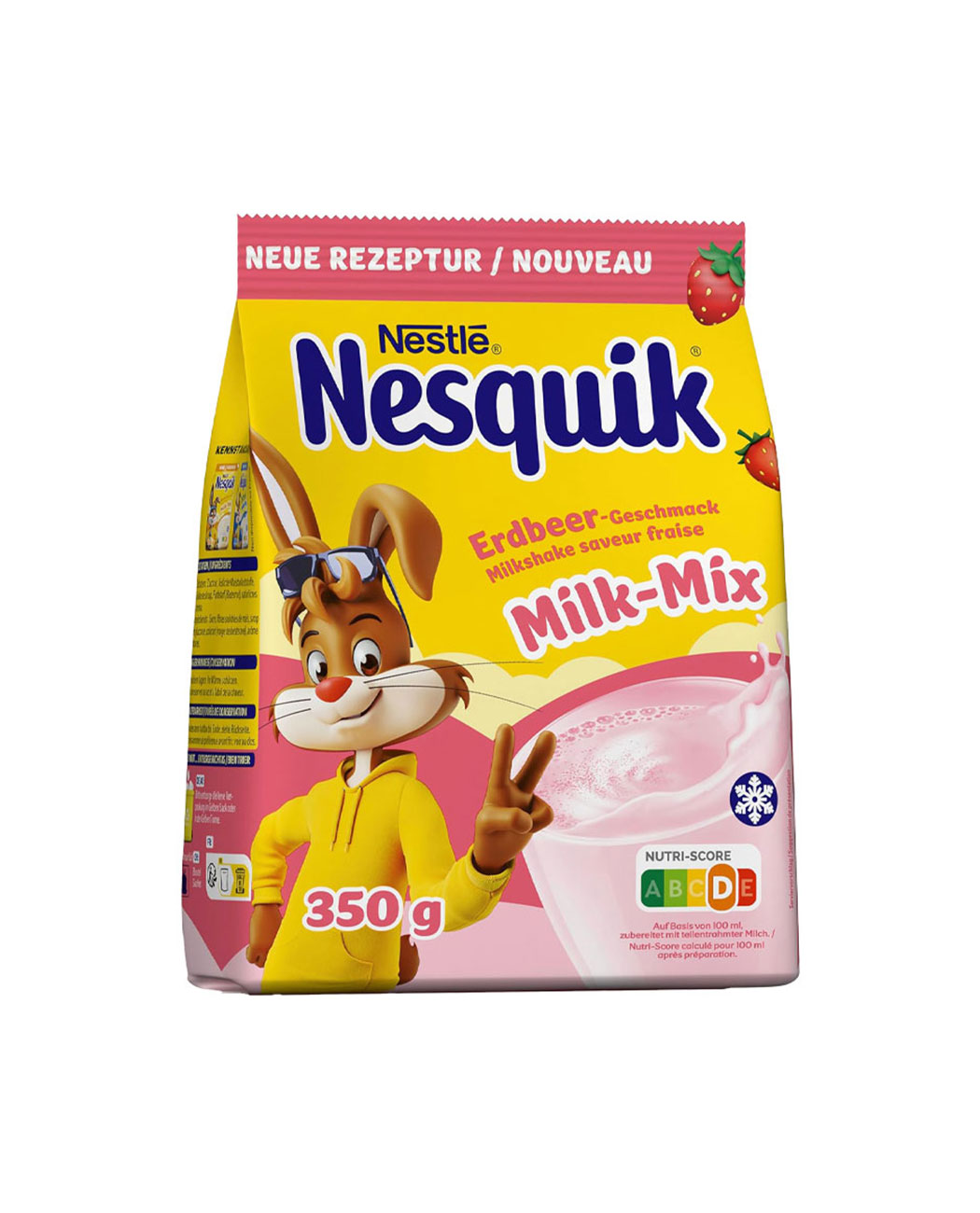 Nesquik cu gust de căpșuni, pudră pentru lapte, 350 gr. Nesquik cu gust de căpșuni, pudră pentru lapte, 350 gr. – Kafferoma