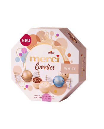 Praline Lovelies White, 4 sortimente, 185 gr. Praline Lovelies White, 4 sortimente, 185 gr. – Kafferoma